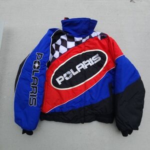 Vintage 1990's Polaris Insulated Snowmobile Puffer Style Jacket Size Women’s M